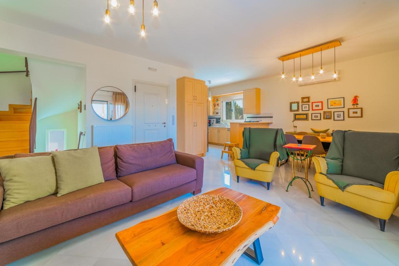 Estella Villa With Pool, Children Area, Bbq & Magnificent Views! Astérion Dış mekan fotoğraf
